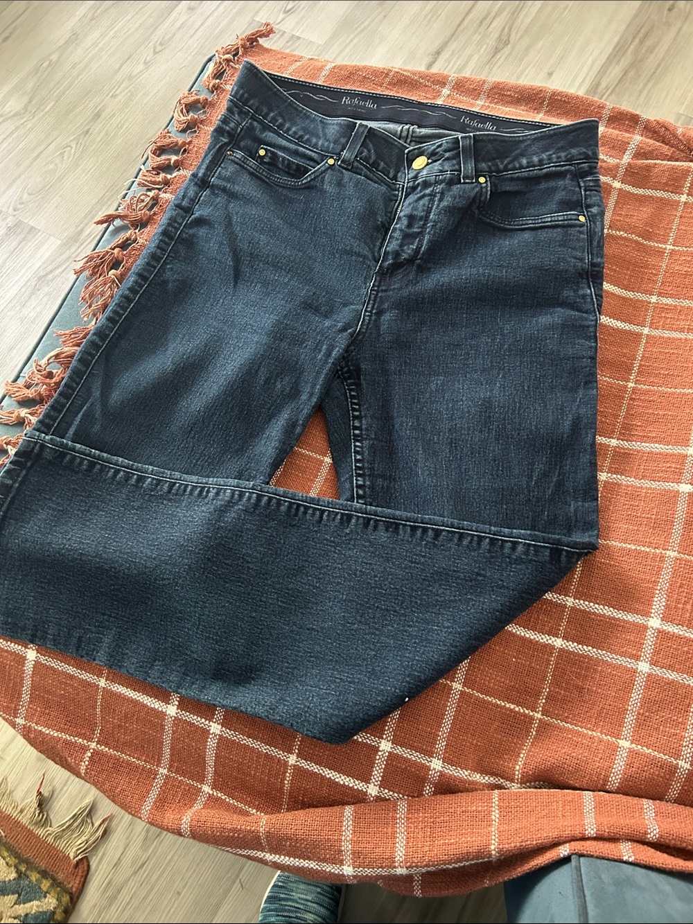 Rafaella Dark Blue Straight Leg Jeans